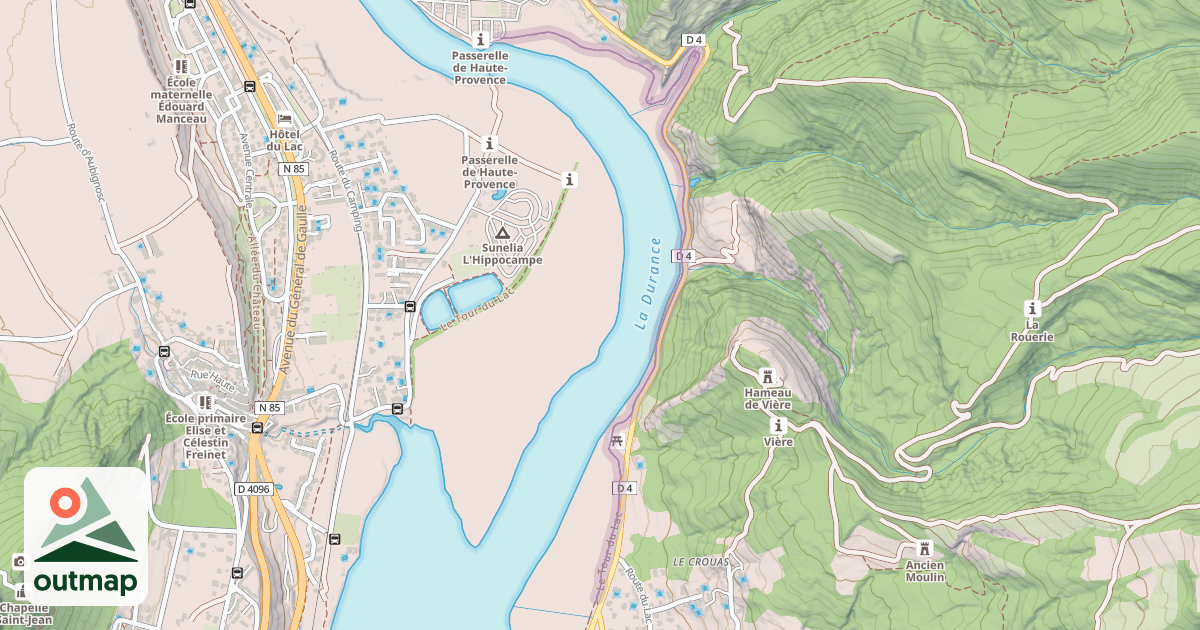 Map of Le Tour du Lac
