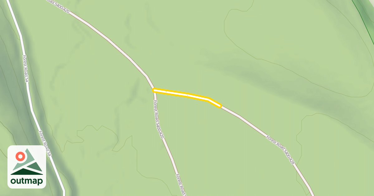 Map of Forest Road 5400-428