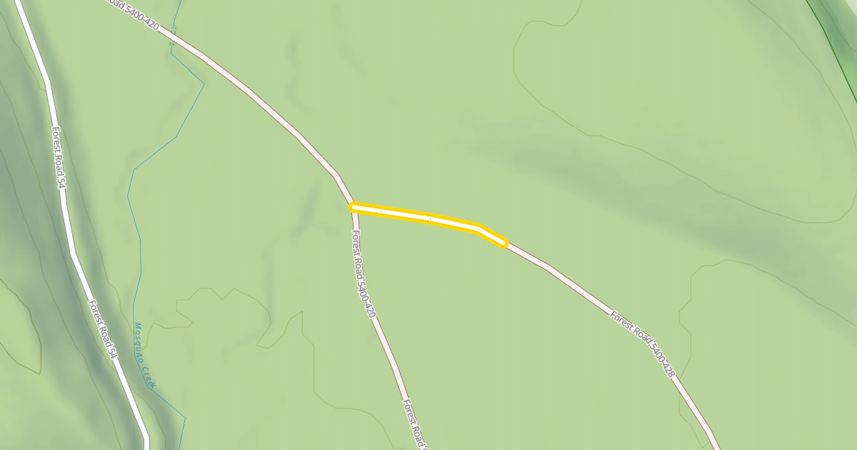 Map preview of Forest Road 5400-428