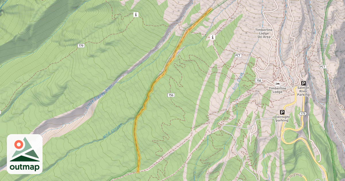 Map of Sand Canyon