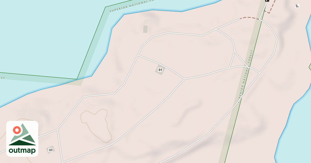 Map of FALL LAKE SPUR G