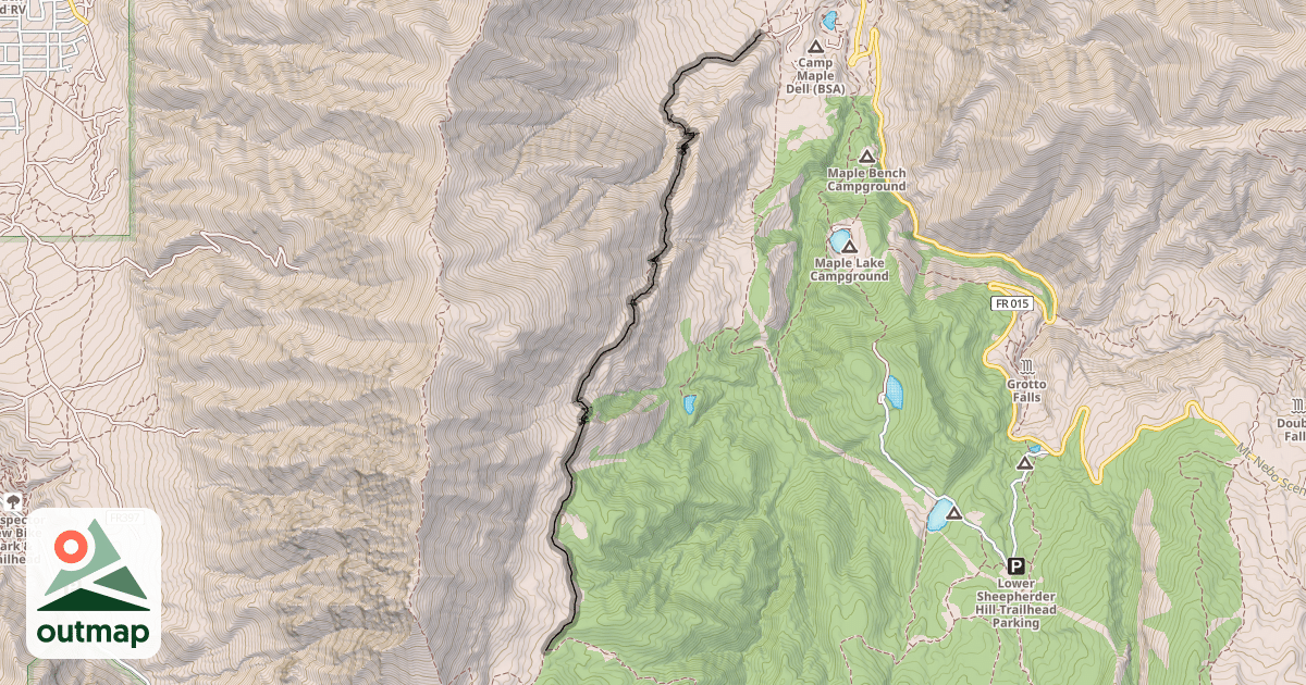 Map of Vaquero Trail