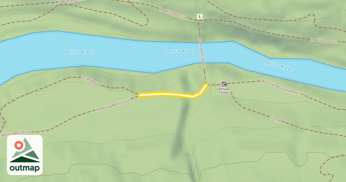 Map of A17 Villa Bellevue
