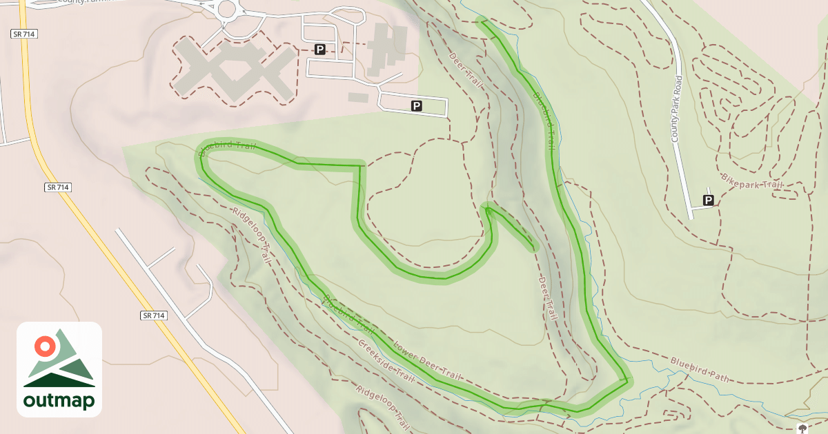 Map of Bluebird Trail