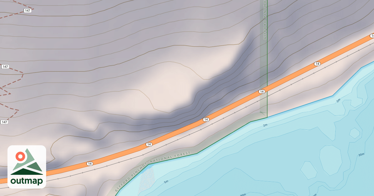 Map of DOG MTN. TH