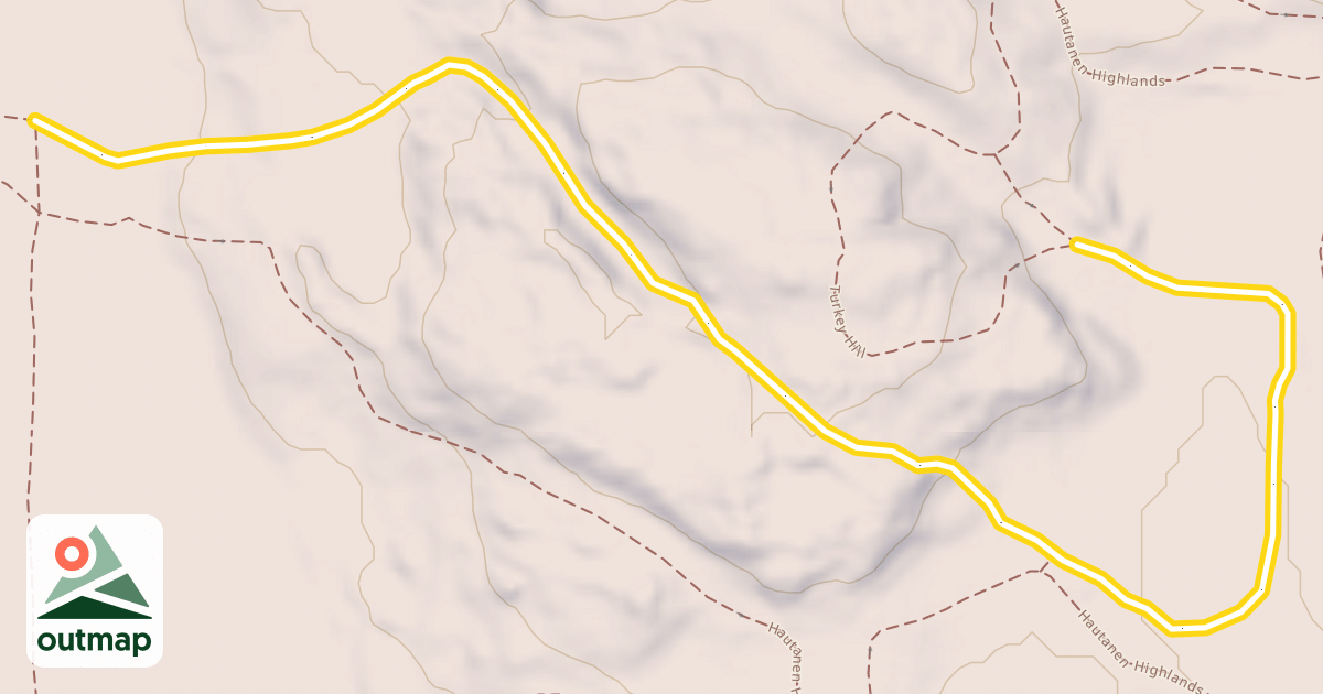Map of Hautanen Highlands