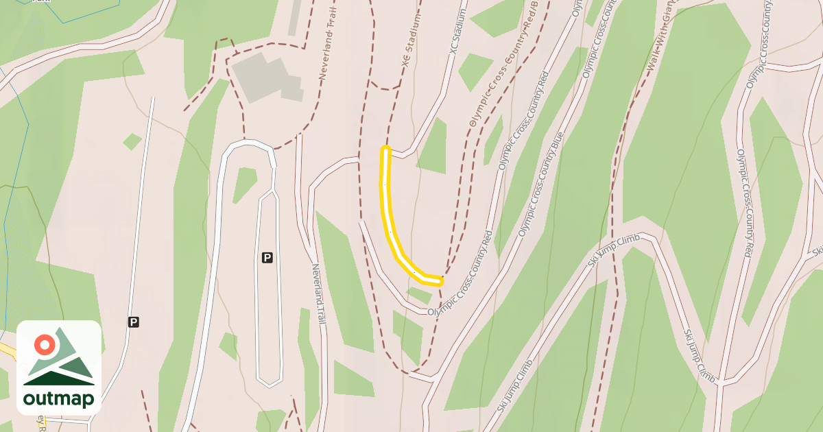 Map of Olympic Cross-Country Red/Blue
