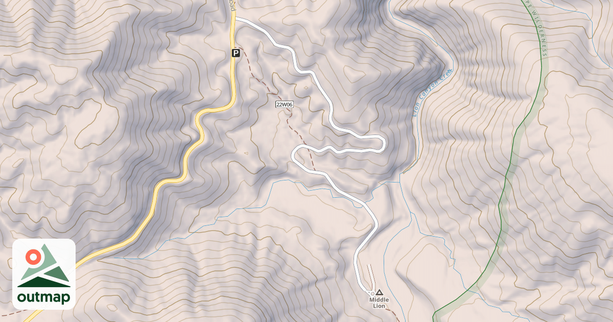 Map of MIDDLE LION