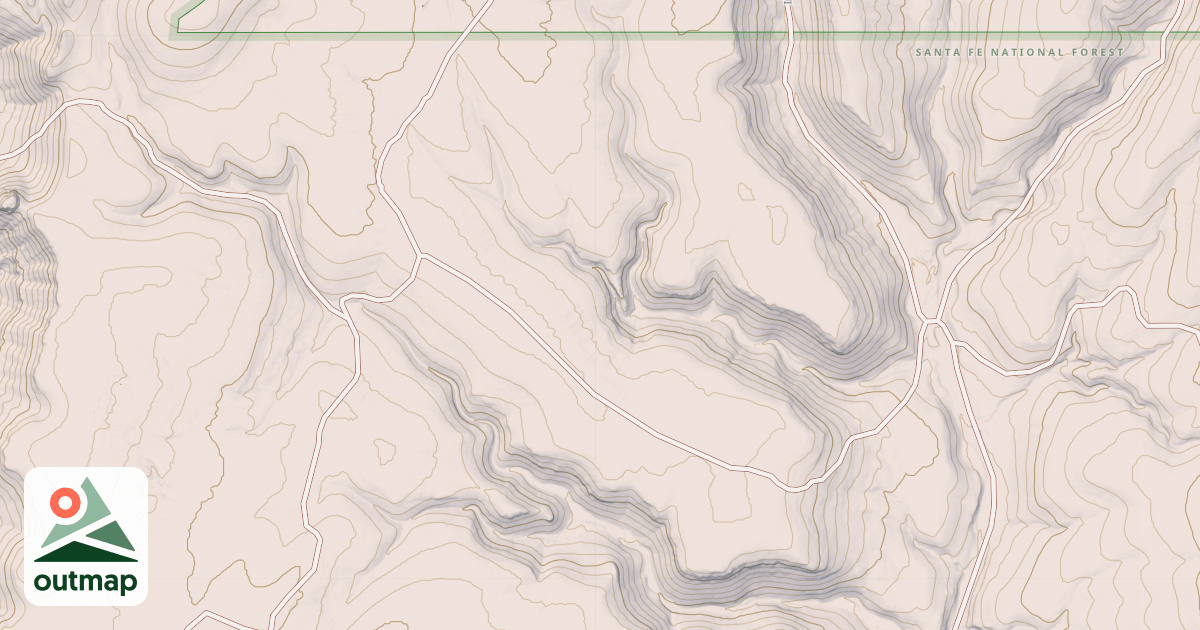 Map of BORREGO WEST FORK