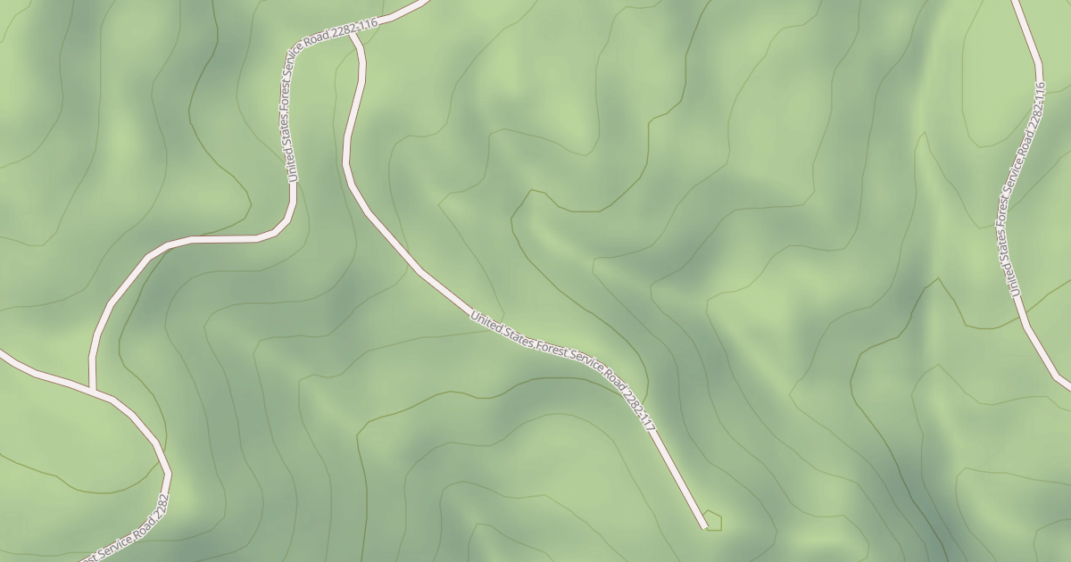 Map preview of USFS National Forest System Roads {D9611B56-20D4-4FD6-B57D-A755A6AF4A0C}