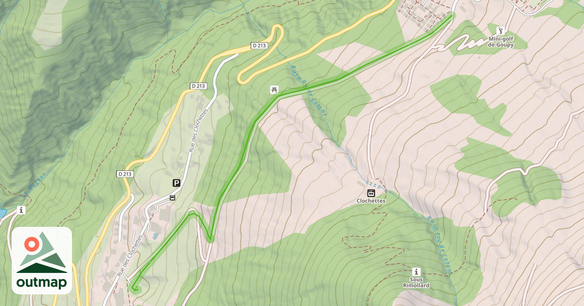 Map of Chemin des 1450m