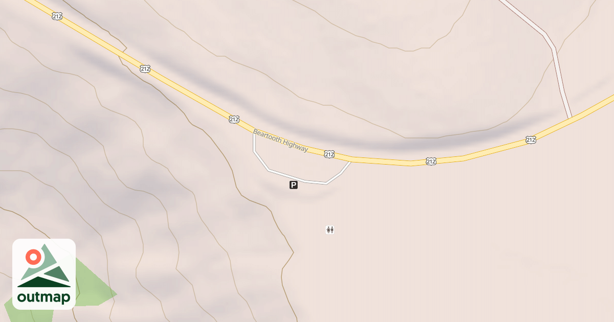 Map of CLARKS FORK OVERLOOK
