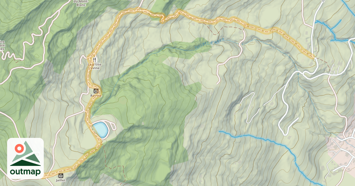 Map of Fouettaz-Jaillet