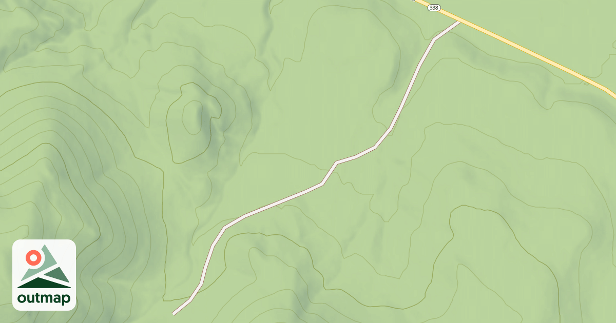 Map of DRAINAGEWAY SPUR ROAD