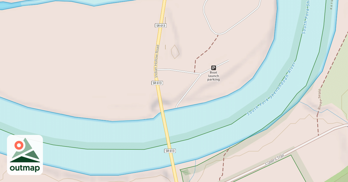 Map of BENTONVILLE CANOE LANDING