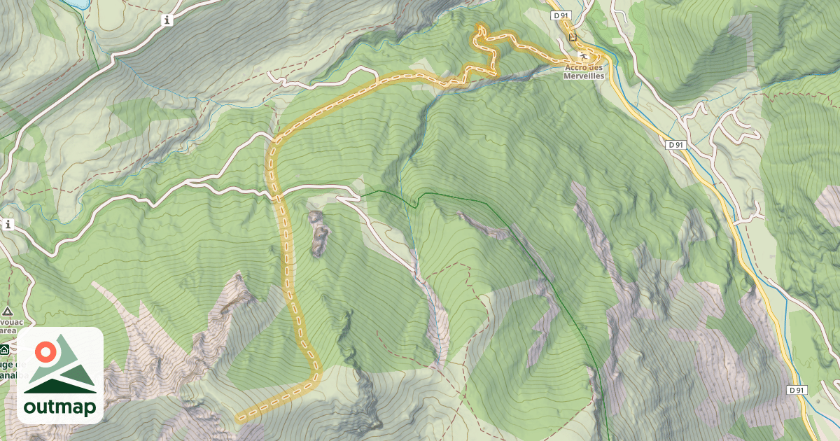 Map of Cime du Plan Tendasque — Casterino