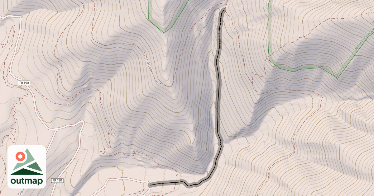 Map of Horsefly Hill