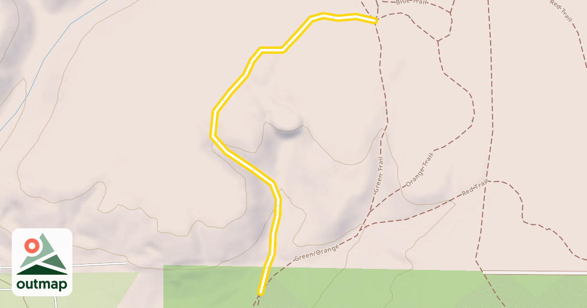 Map of Green/Orange Trail