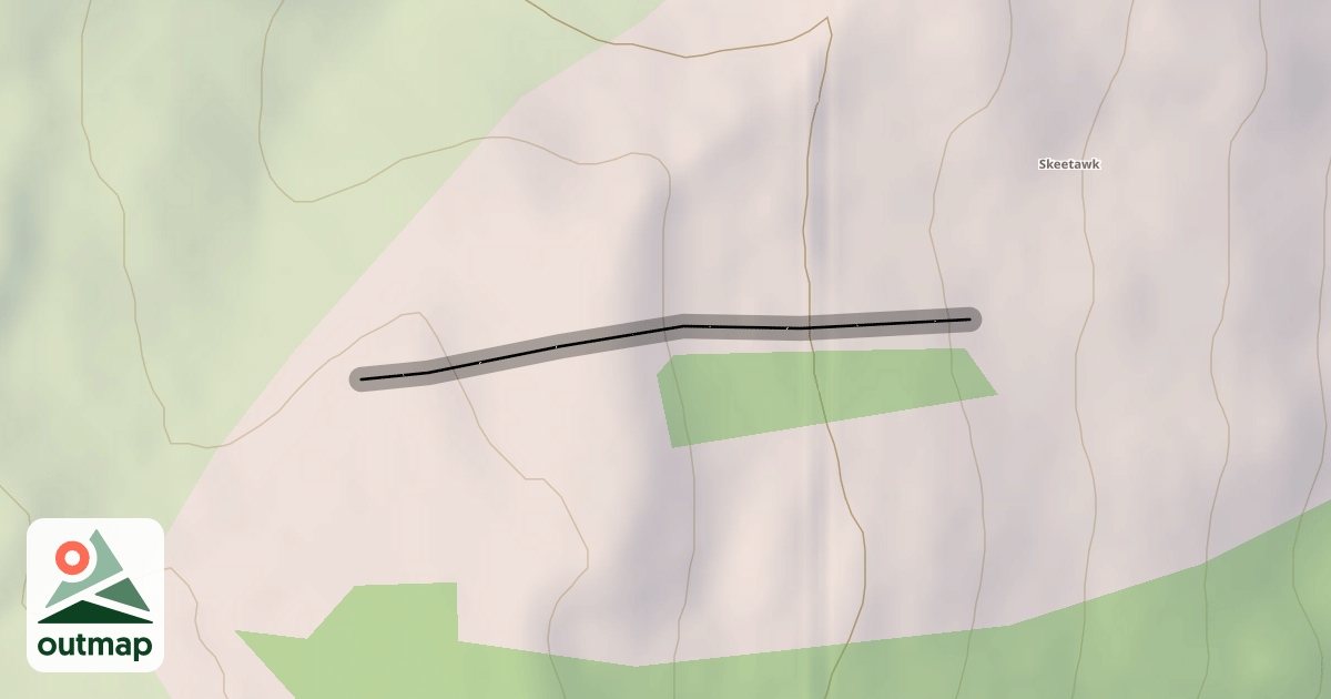 Map of Upper Stewart's Drop