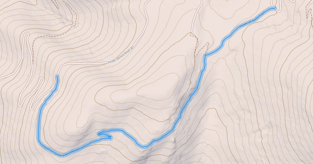 Map preview of Flash of Gold Trail