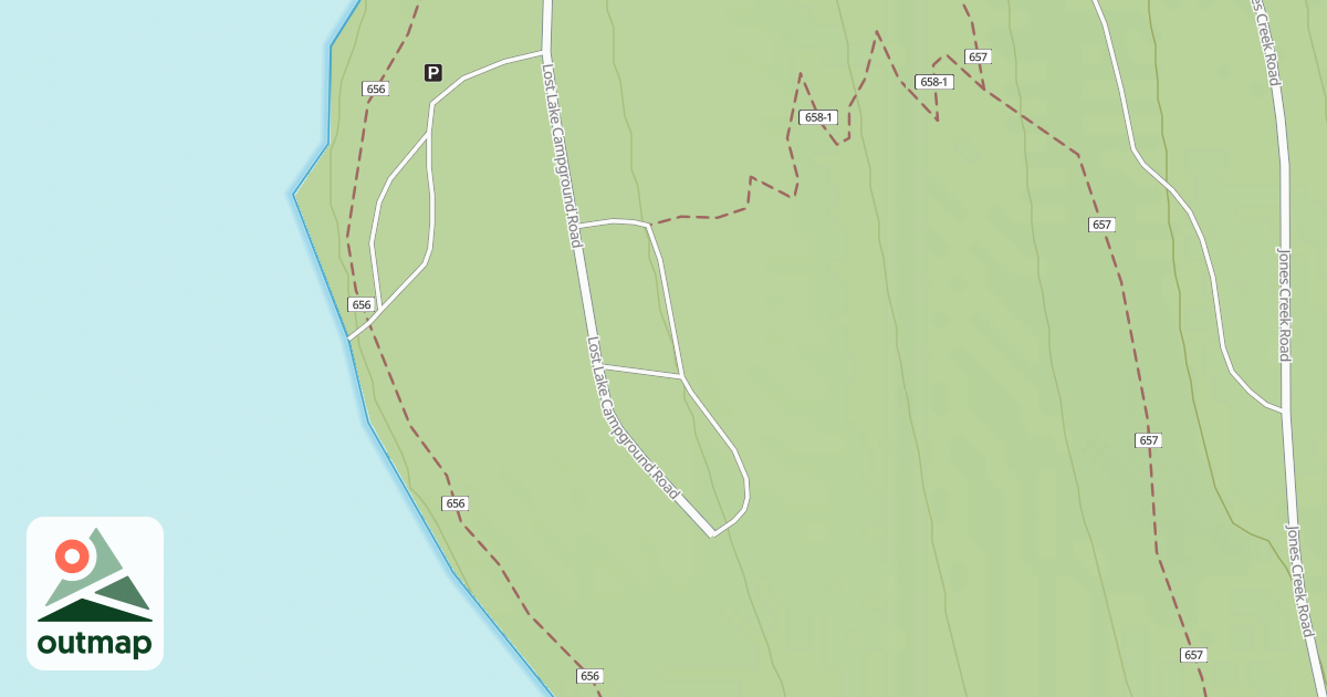 Map of LOST LAKE ___________
