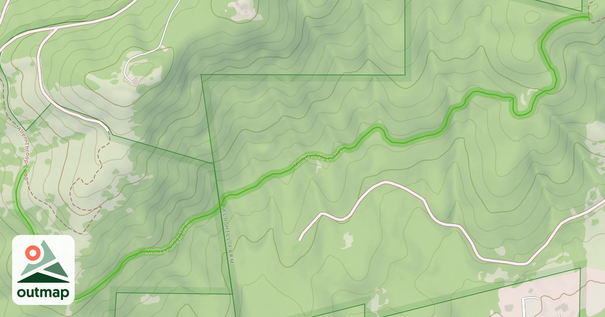 Map of Mulkey Ridge Trail