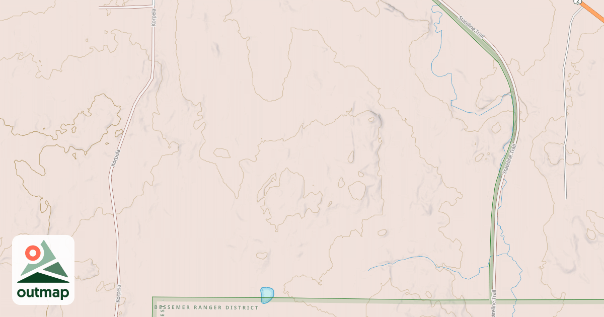Map of BESSEMER SNOWMOBILE #11 S