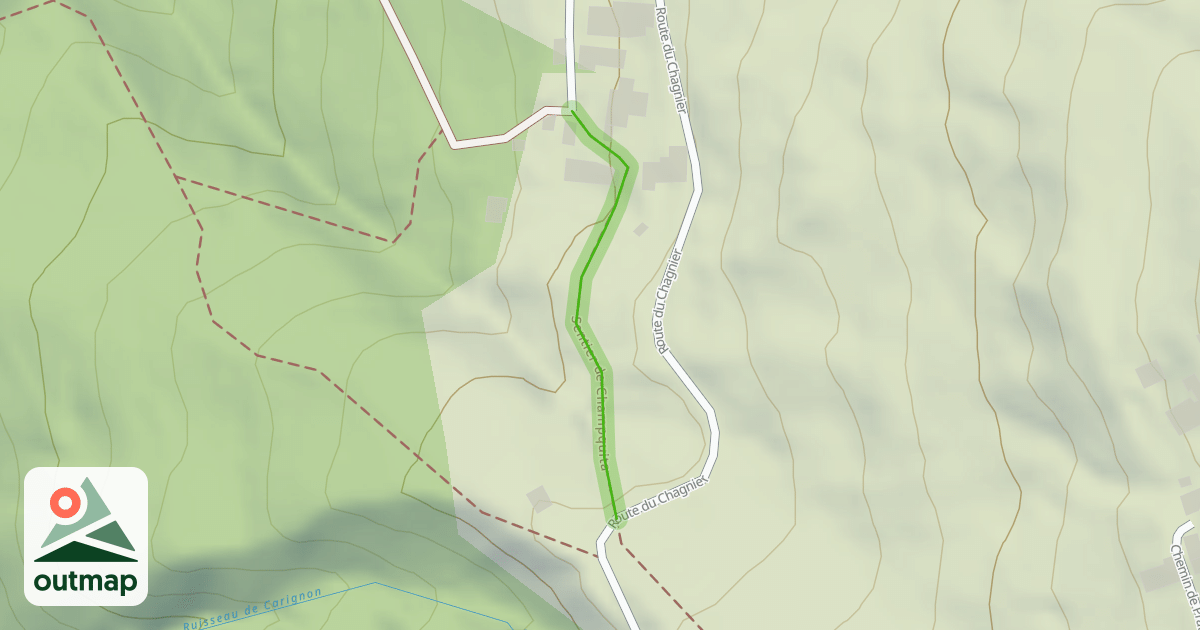 Map of Sentier de Champquita