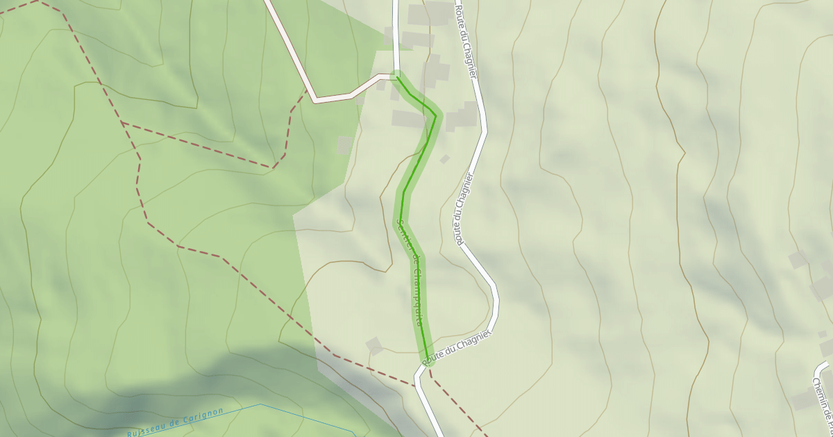 Map preview of Sentier de Champquita