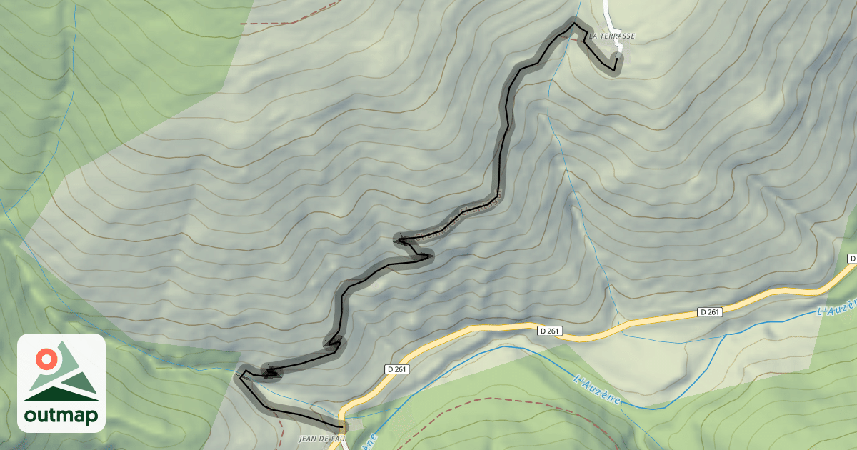 Map of Chemin de Chantegut