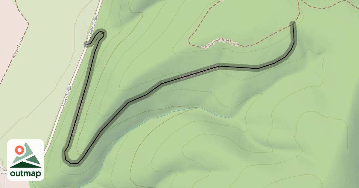 Map of Shale Barrens Trail