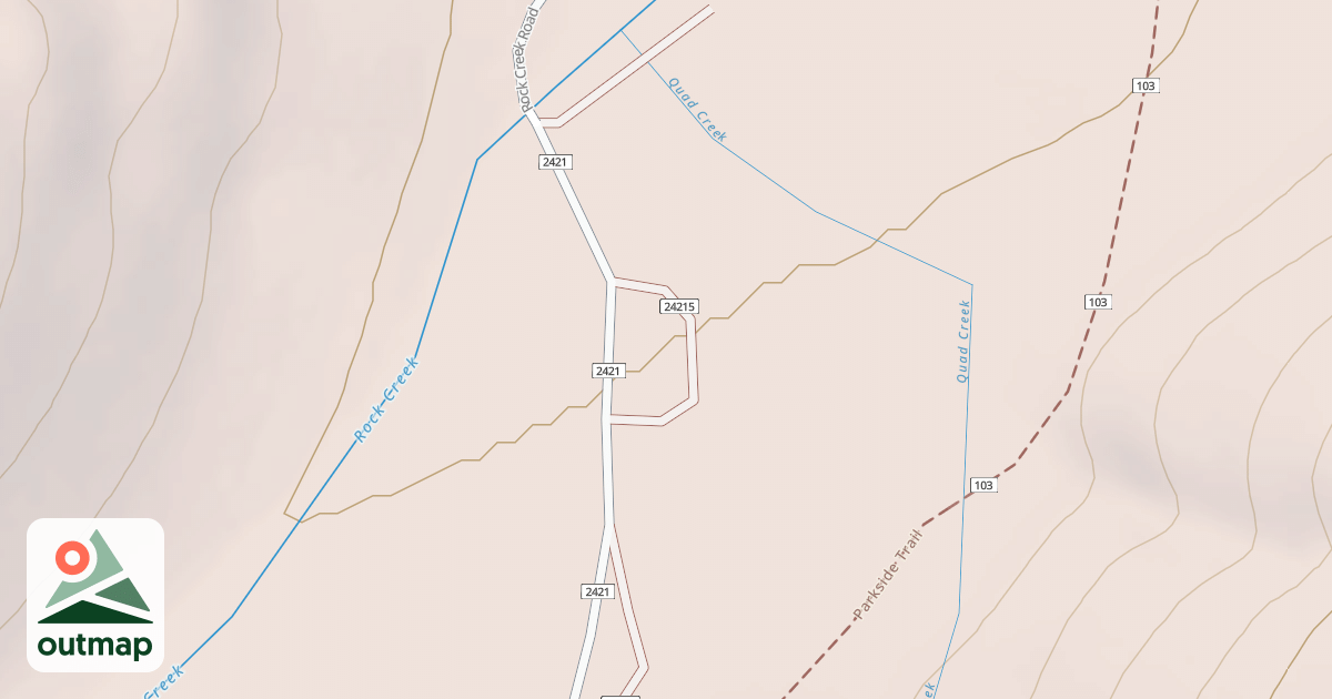 Map of DISPERSED CAMPSITE