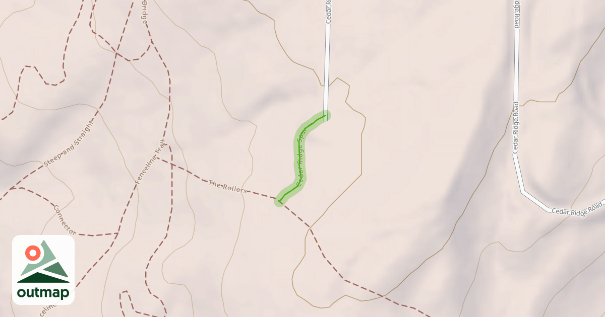 Map of Cedar Ridge Spur