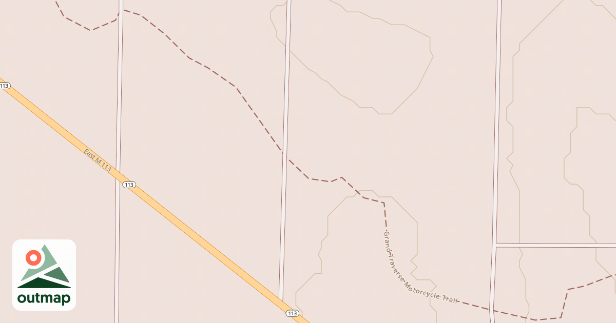 Map of Grand Traverse Motorcycle Trail