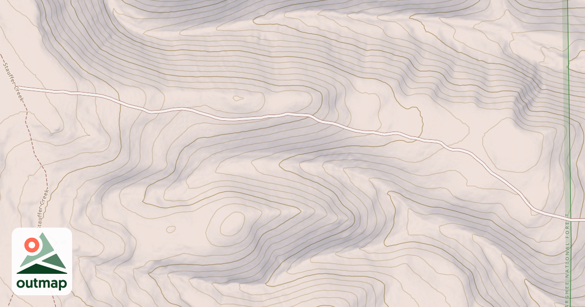 Map of STAUFFER RIDGE