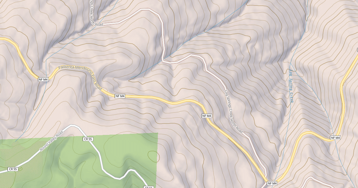 Map preview of LOG SPRINGS CREEK SOUTH