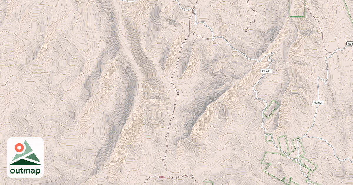 Map of Elk Peak