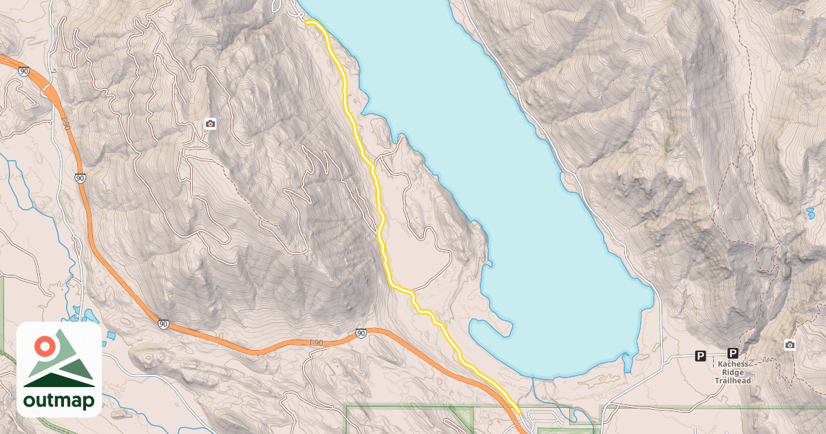 Map of National Forest Development Road 4828