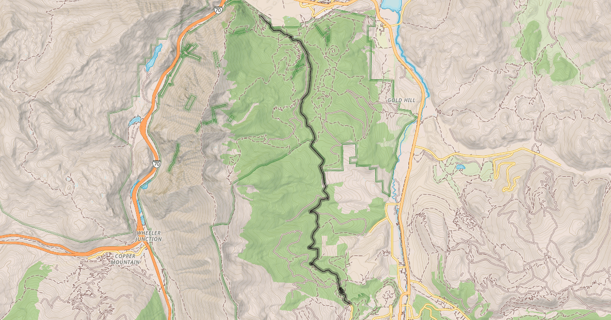 Map preview of Peaks Trail