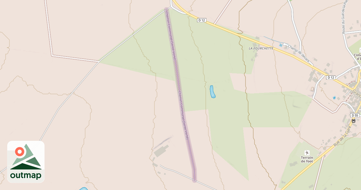 Map of Chemin Communal (Sente Verté)