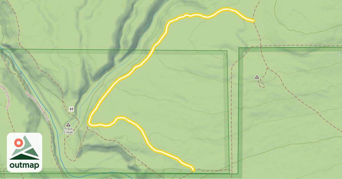 Map of Cascade Trail C