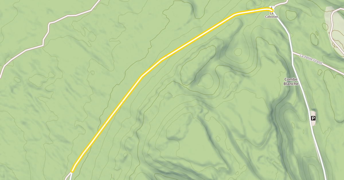 Map preview of Route Forestière du Château de Puthod