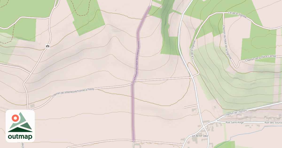 Map of Chemin du Haut des Vaux Limois
