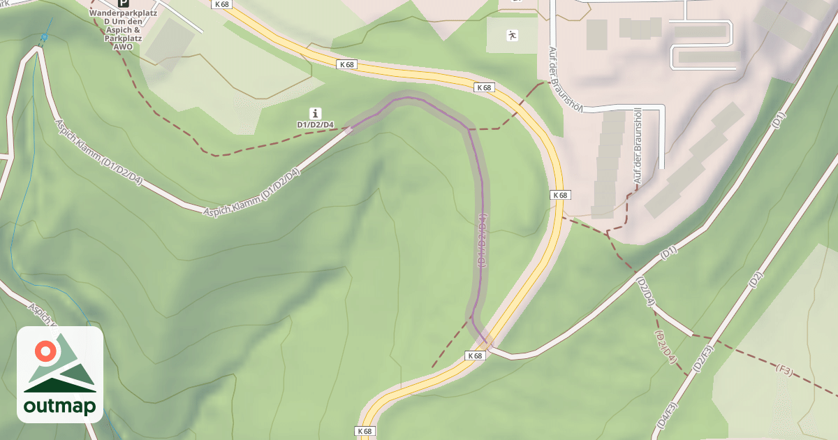Map of (D1/D2/D4)