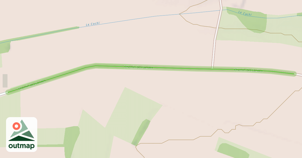 Map of Chemin des Landes