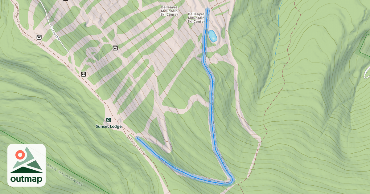 Map of Roaring Brook