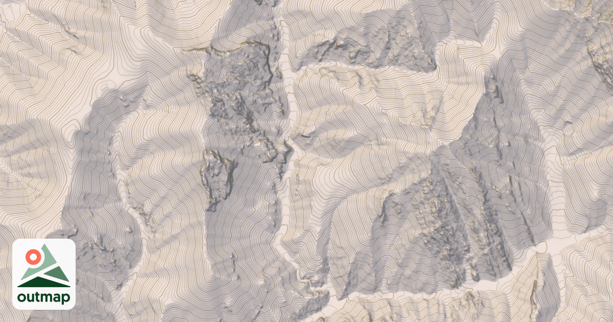 Map of LEFT FORK ELBOW CANYON
