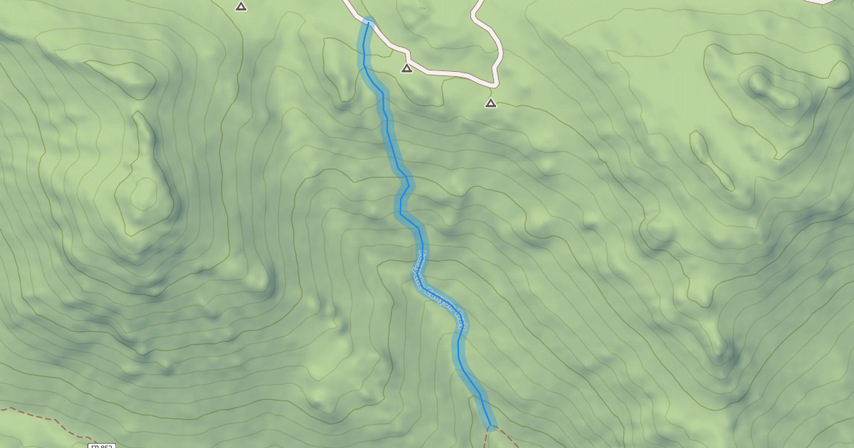 Map preview of Forsythe Canyon Trail