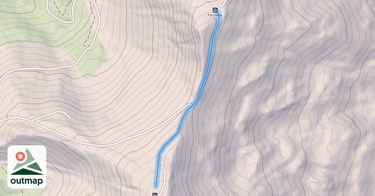 Map of Liaison Gentianes-Pousterle