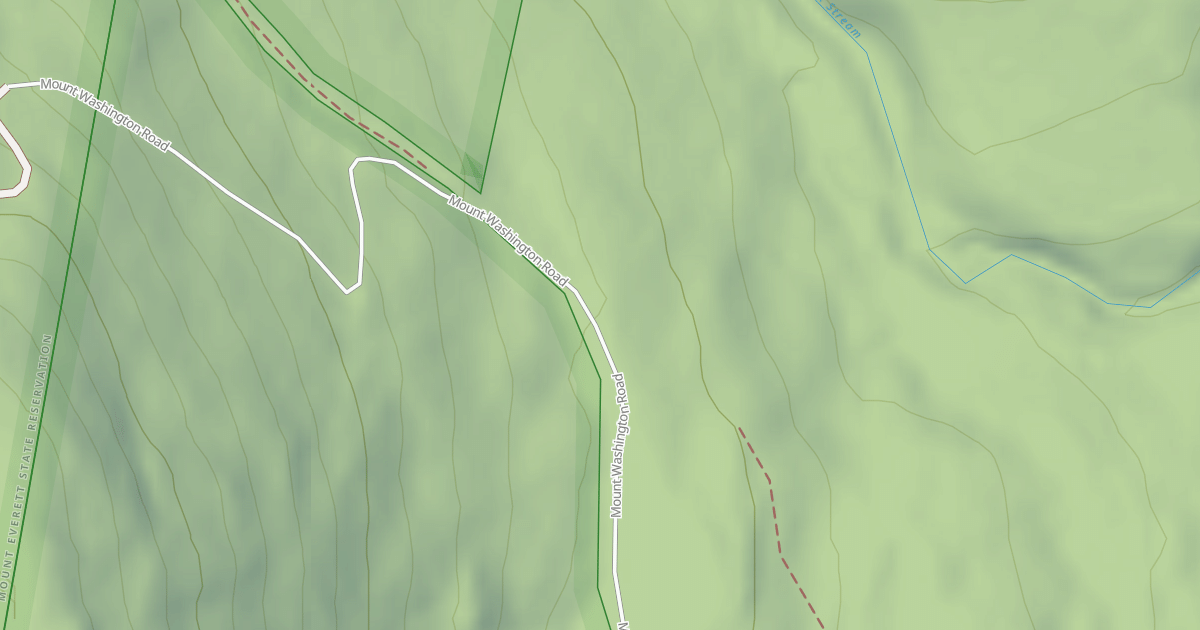 Map preview of Mount Washington Road